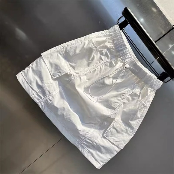 White Drawstring Skirt - Picture 3 of 4